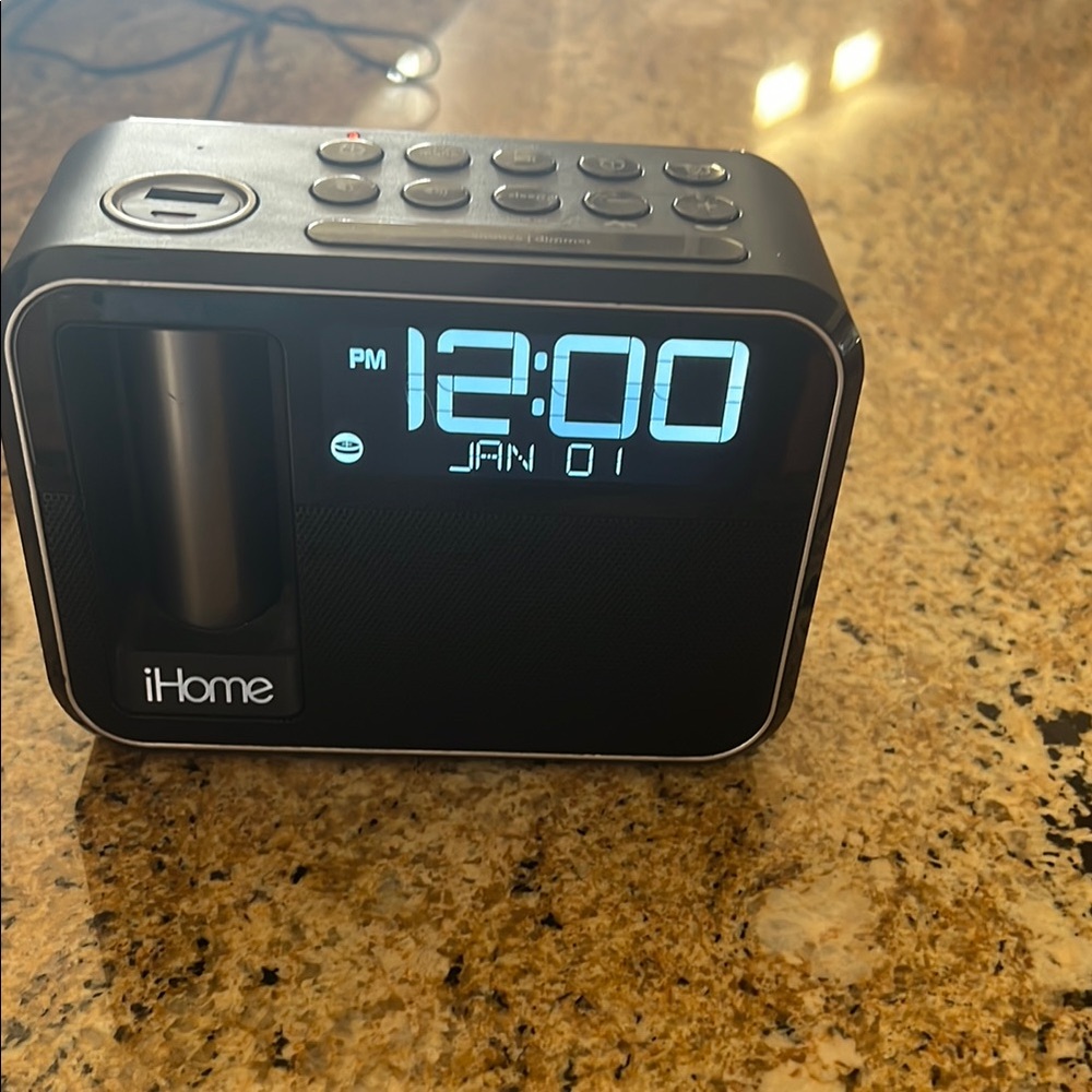 iHome Black Speaker with portable battery